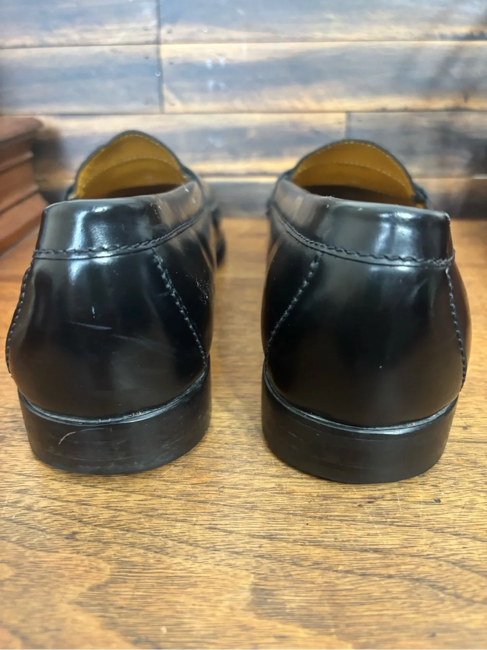 Cole Haan Pinch Tassel Loafers Men’s 10.5D Black Leather Moc Toe Dress Shoes